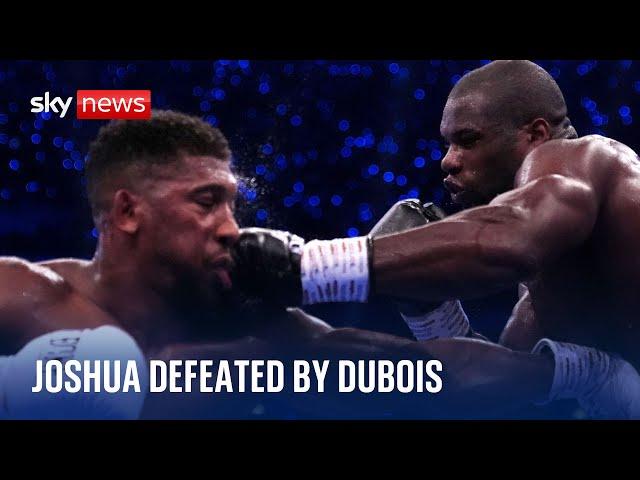 Anthony Joshua defeated by Daniel Dubois in IBF world heavyweight title fight