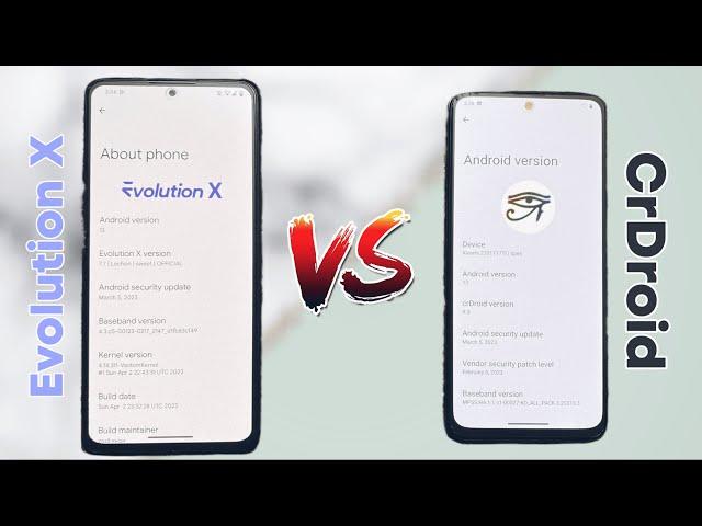 Evolution X vs CRDROID ANDROID 13 - Best CUSTOM ROM for you?