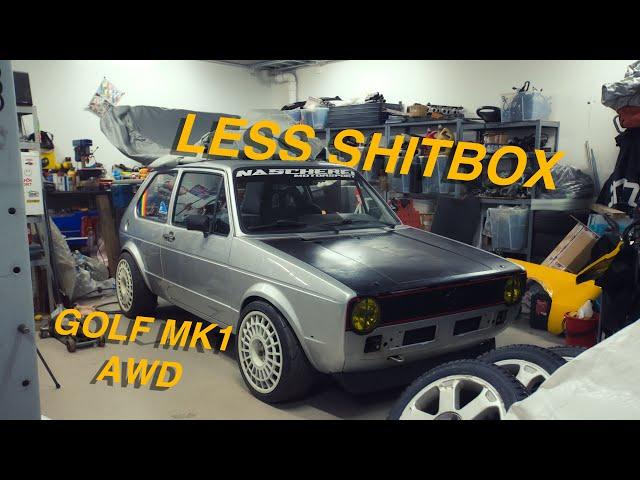 AWD Mk1 Golf Gets Paint and Dash