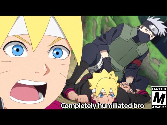 When KAKASHI gave BORUTO the same generational BEAT DOWN he gave NARUTO