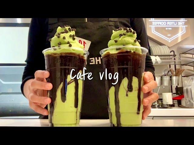 (Eng)⁉️If Dubai chocolate became a drink⁉️/ cafe vlog / asmr