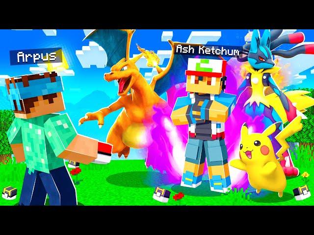 I Battled ASH KETCHUM in MINECRAFT PIXELMON!