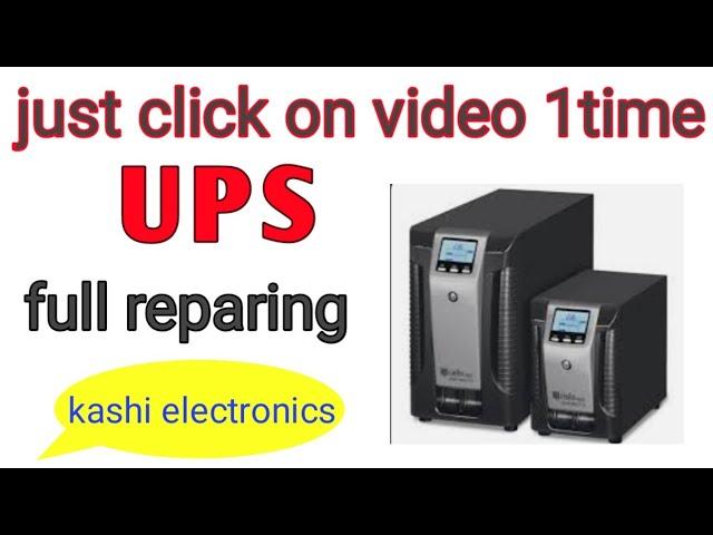 How to Repair ups/ inverter 0 fault tracing repairing solution/kashi electronics