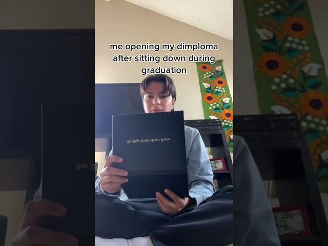 Him Opening her diploma after sitting Vid By ethantryon97 #Shorts