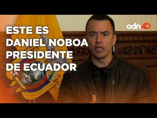 Daniel Noboa, este es el perfil del presidente de Ecuador, país con crisis económica y de seguridad