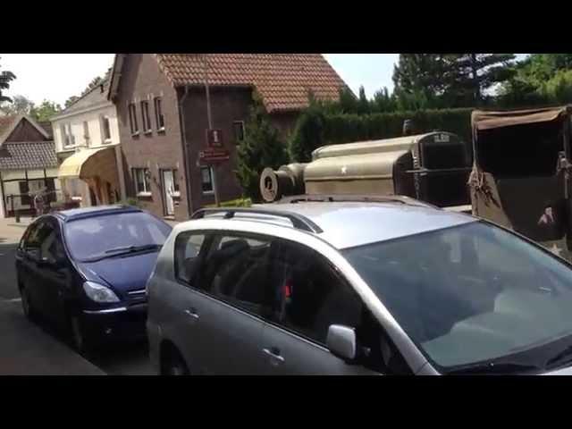 "US Army" traffic jam in Noorbeek