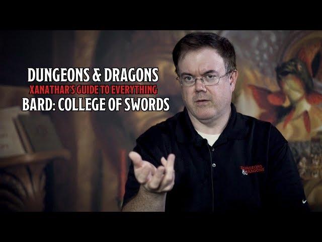 D&D's Bard: College of Swords in Xanathar's Guide to Everything