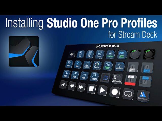 Studio One Stream Deck Install and Navigation V2