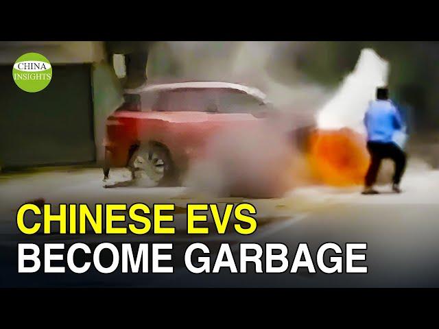 Why do Chinese EVs spontaneously combust regularly? Shoddy quality and charging pile fights...