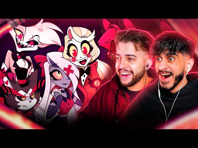 THIS SHOW IS CHAOS!! Hazbin Hotel Episode 1-4 Reaction