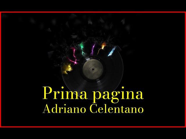 Adriano Celentano - Prima pagina (Lyrics) Karaoke