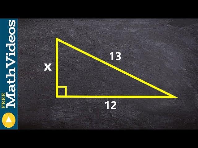 Finding the missing length of a triangle using pythagorean theorem