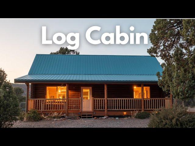 Rustic Log Cabin Tour in the Desert - Full Airbnb Tour