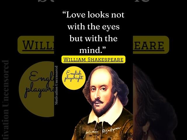 William Shakespeare Quotes|Love #shorts #motivational