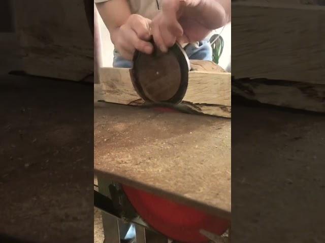 How to-Construction removes excess wood with a sharp roller saw blade to create an easy shape