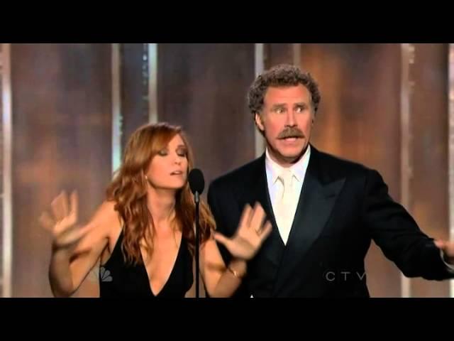 Will Ferrell & Kristen Wiig hilarious presenting speech @ 70th Annual Golden Globe Awards 2013