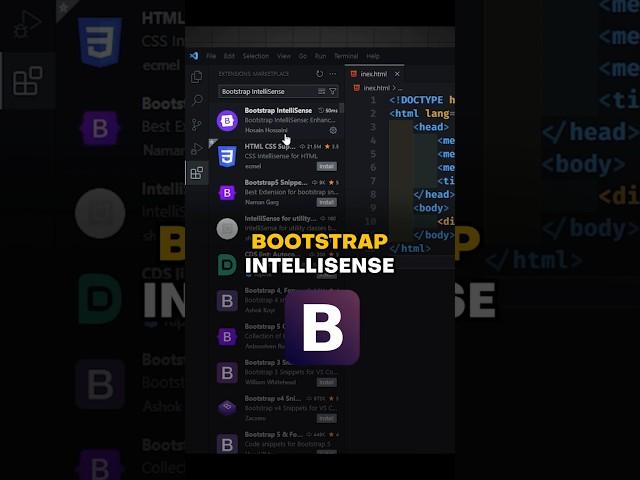 I Built a Bootstrap UI in VS Code Using ONLY Extensions #webdevlopment #vscode #bootstrap #css #css3