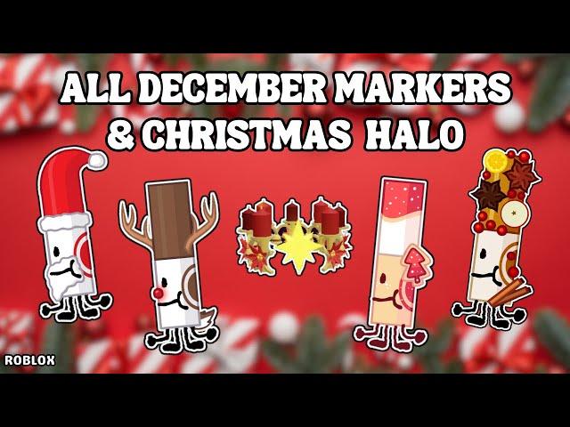 How To Get Christmas Halo & All December Event Markers in Find The Markers | Roblox (2024)