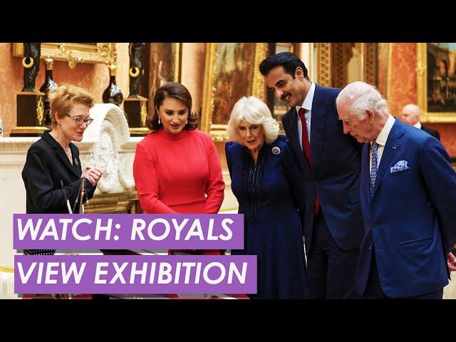 WATCH: The Emir of Qatar Views Royal Collection in Buckingham Palace