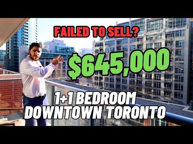 1 Bed Condo In Downtown Toronto For $645,000 After It FAILED TO SELL On Offer Night!