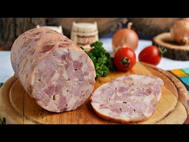Ветчина кусковая из вырезки свинины.