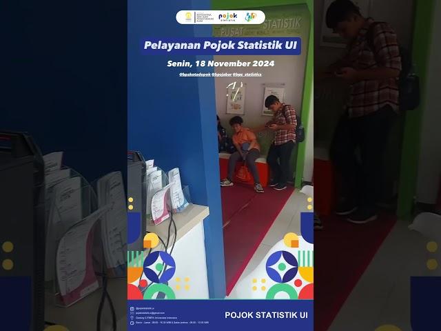 Pelayanan Pojok Statistik UI [Senin, 18 November 2024]