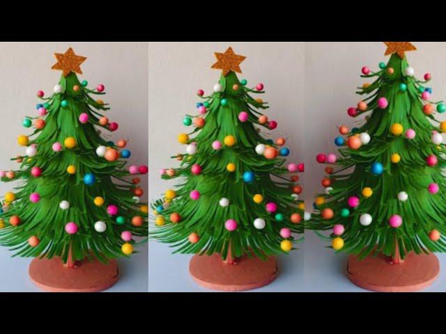 How to make paper christmas tree /diy beautiful Christmas tree