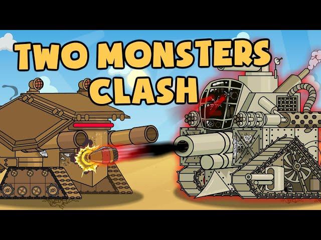 Two monsters clash - Cartoons about tanks