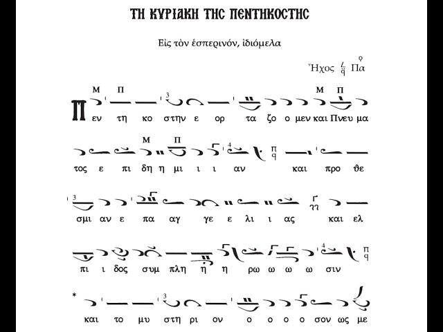 Πεντηκοστή εορτάζομεν, Πάντα χορηγεί, Βασ. Νικολαΐδη | Χορός Ψαλτών Εν Ψαλμοίς | Μελίσματα Ψαλτικής