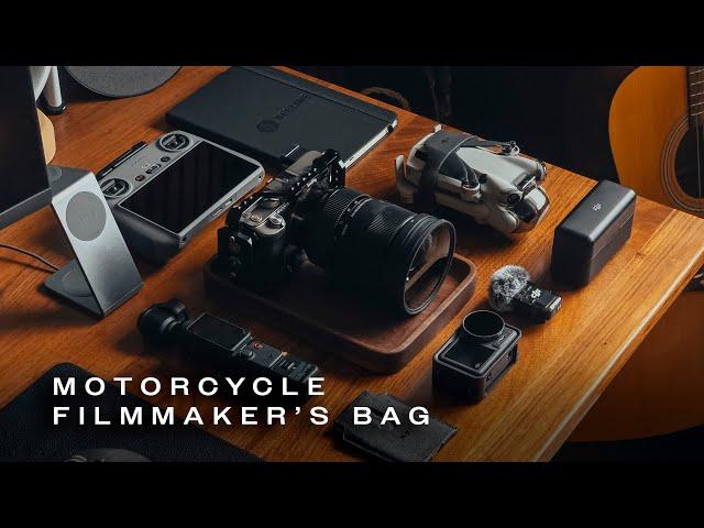 What's in a Motorcycle Filmmaker's Bag | 2024