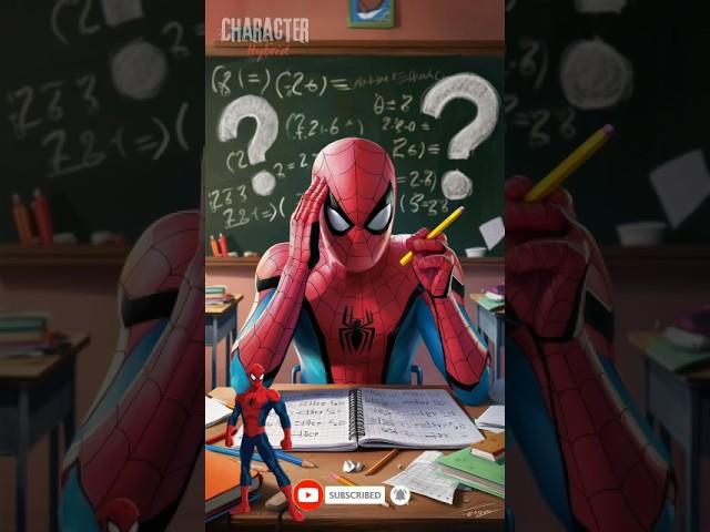 Marvel Heroes Take on School in EPIC Exam Challenge! #shortsfeed #marvel #avengers