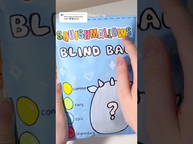 squishmallows blind bag🩵#asmr #unboxing#diy#papercraft#craft#blindbag#fyp#sanrio#kawaii#hellokitty