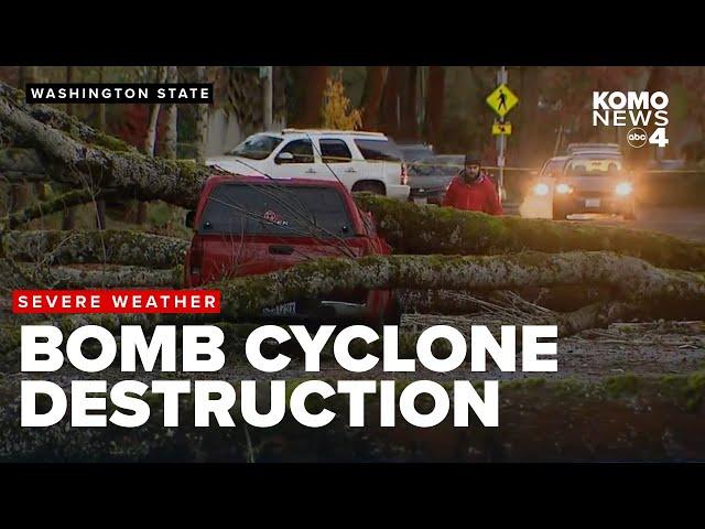 Deadly bomb cyclone leaves trail of destruction in western Washington