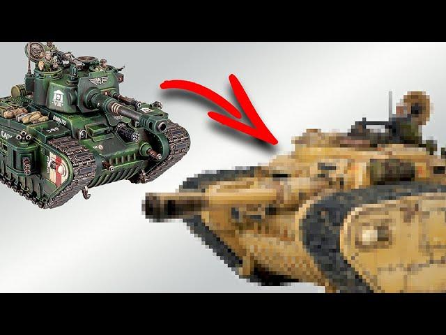 Kitbashing A CUSTOM TALLARN Rogal Dorn Tank