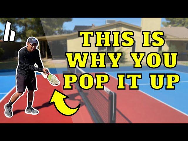 How to STOP popping UP the BALL | Briones Pickleball