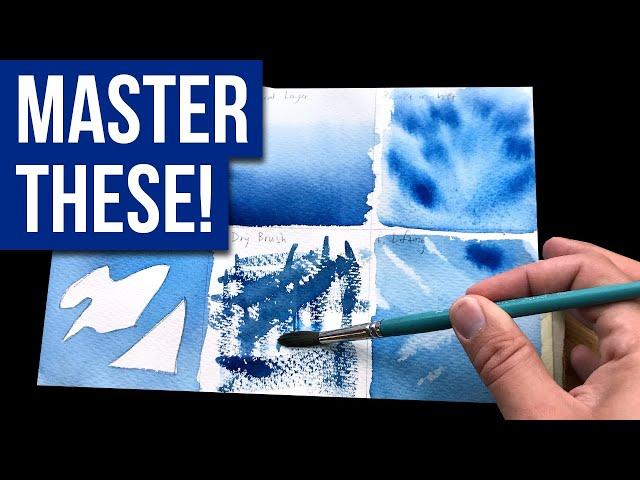 6 MOST Important Watercolor Techniques to Master