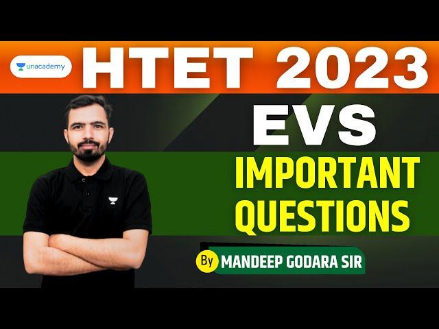 HTET 2023 EVS Most Important Questions By Mandeep Godara Sir #htet_2023  #evs  #htet