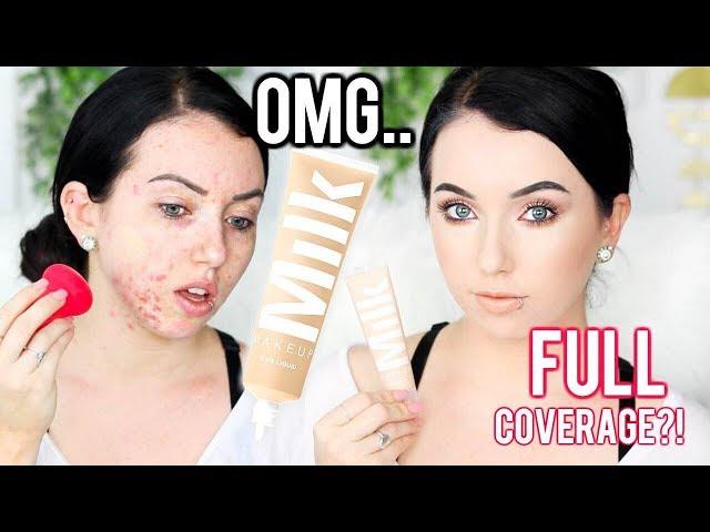 NEW! MILK MAKEUP BLUR LIQUID MATTE FOUNDATION {First Impression Review & Demo} Acne/Oily Skin