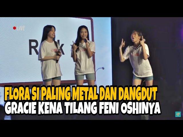 Funny!! Flora JKT48 is the most metal and dangdut, Gracie JKT48 gets a ticket from Feni Oshinya