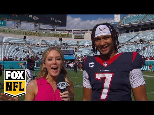 C.J. Stroud breaks down the Texans' win over the Jaguars | Postgame Interview