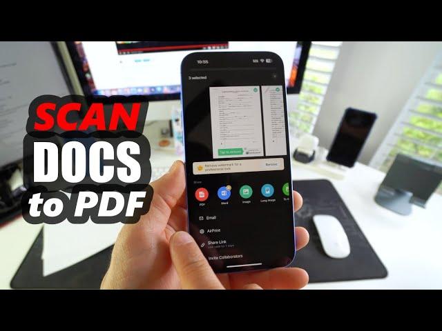How To Scan Documents to PDF with Apple iPhone 16 & 16 Plus