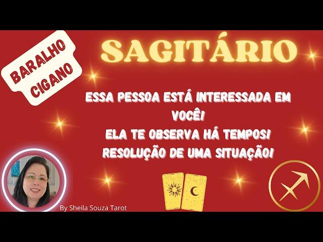 SAGITÁRIO️ESSA PESSOA ESTÁ INTERESSADA EM VOCÊELA TE OBSERVA HÁ TEMPOSRESOLUÇÃO DE UMA SITUAÇÃO