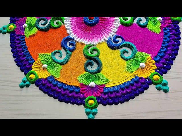 #1227 Satisfying rangoli video || satisfying video || Sand art
