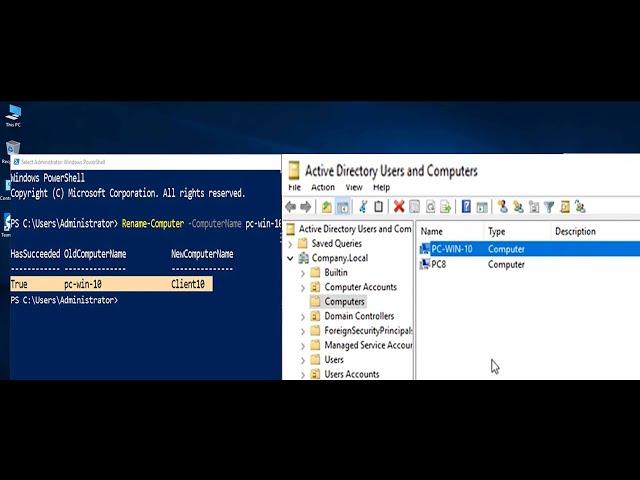 How To Remotely Rename Computer Account Using Domain Controller Windows Server 2019