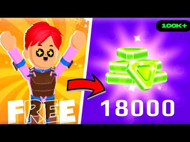 I GOT 18,000 GEMS FOR FREE IN PKXD  || how to get free gems in pkxd 2023