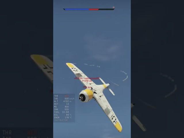 [Snaproll] War Thunder - Fw 190 F-8 vs P-47D-28 #shorts