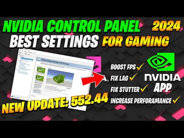 Nvidia Control Panel New update 552.44 (2024 FOR Best Setting Gaming)