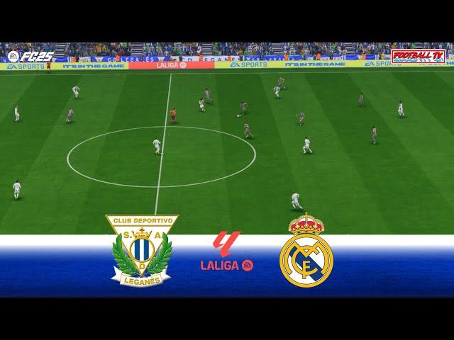 Deportivo Leganes vs Real Madrid - La Liga 24/25 | Full Match All Goals | FC 25 Gameplay PC