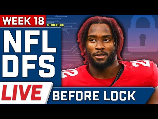 NFL DFS Live Before Lock | Week 18 NFL DFS Picks for DraftKings & FanDuel