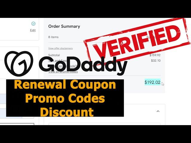 GoDaddy Renewal Promo Codes 2023 - DISCOUNT ON DOMAINS AND WEB HOSTING